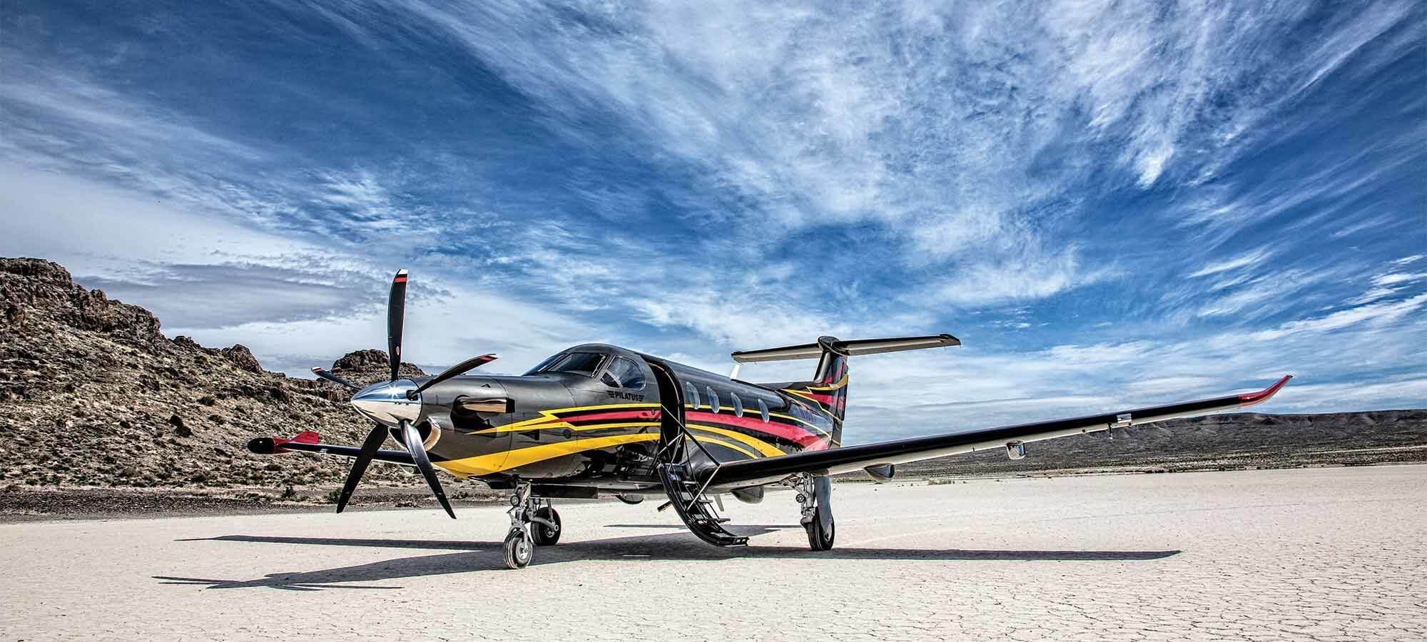 Rent a Pilatus PC12 with L'Avion privé.